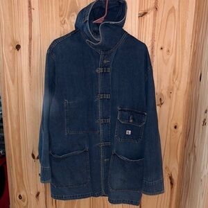 Calvin Klein Jeans Indigo Denim Hooded Utility Jacket